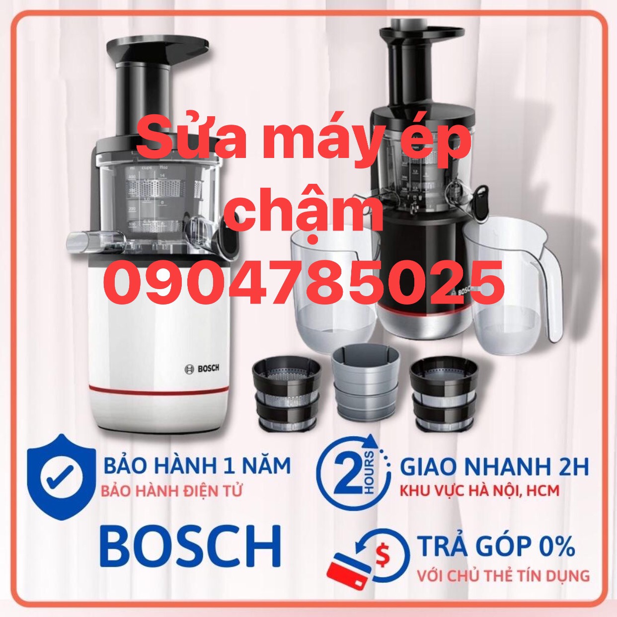 Sửa chữa máy ép chậm Bosch tại Hà Nội